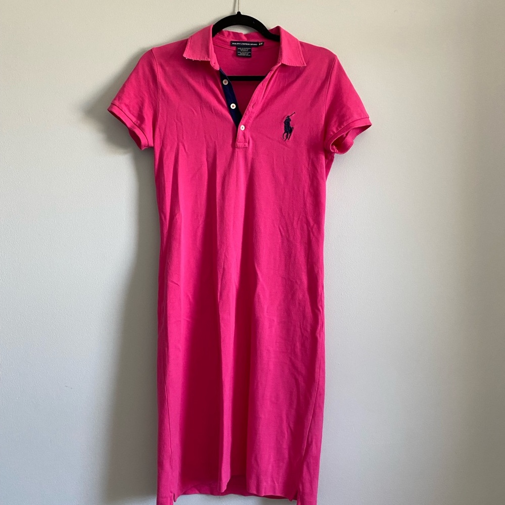Ralph Lauren Polo Pink Shirt Dress